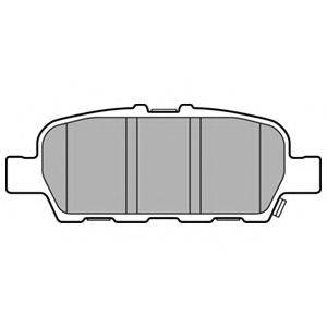Комплект тормозных колодок, дисковый тормоз DELPHI LP3158