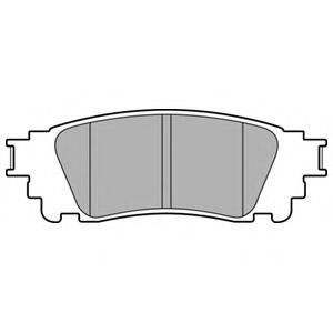 Комплект тормозных колодок, дисковый тормоз DELPHI LP3171