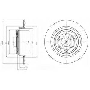 Тормозной диск DELPHI BG4196C