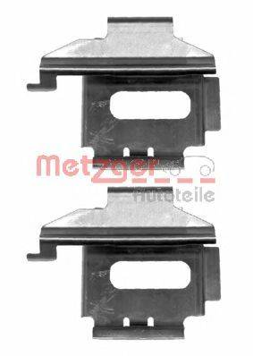 Комплектуючі, колодки дискового гальма METZGER 109-1282