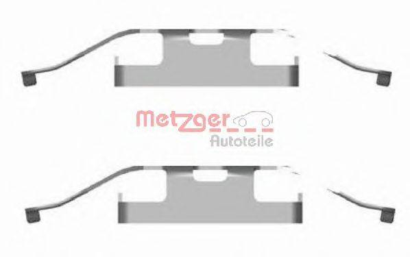 Комплектуючі, колодки дискового гальма METZGER 109-1682
