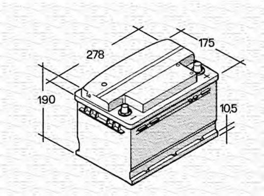 MAGNETI MARELLI 067147610003 Стартерна акумуляторна батарея