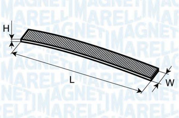 Фільтр, повітря у внутрішньому просторі MAGNETI MARELLI 350203065080