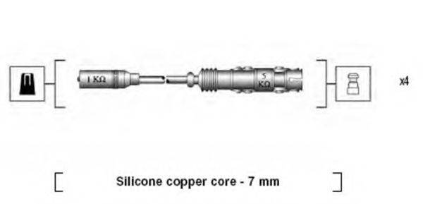 MAGNETI MARELLI 941175250764 Комплект дротів запалення