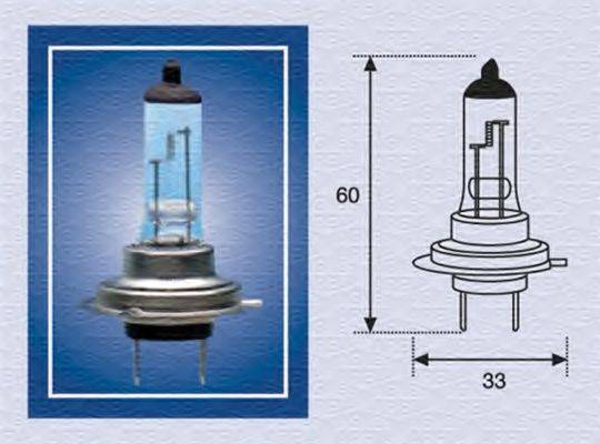 Лампа накаливания, фара дальнего света; Лампа накаливания, основная фара; Лампа накаливания, противотуманная фара; Лампа накаливания MAGNETI MARELLI 002558100000