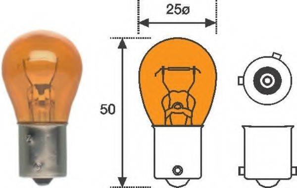 Лампа накаливания, фонарь указателя поворота; Лампа накаливания MAGNETI MARELLI 008507100000