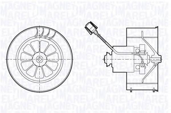 MAGNETI MARELLI 069412678010 Вентилятор салону